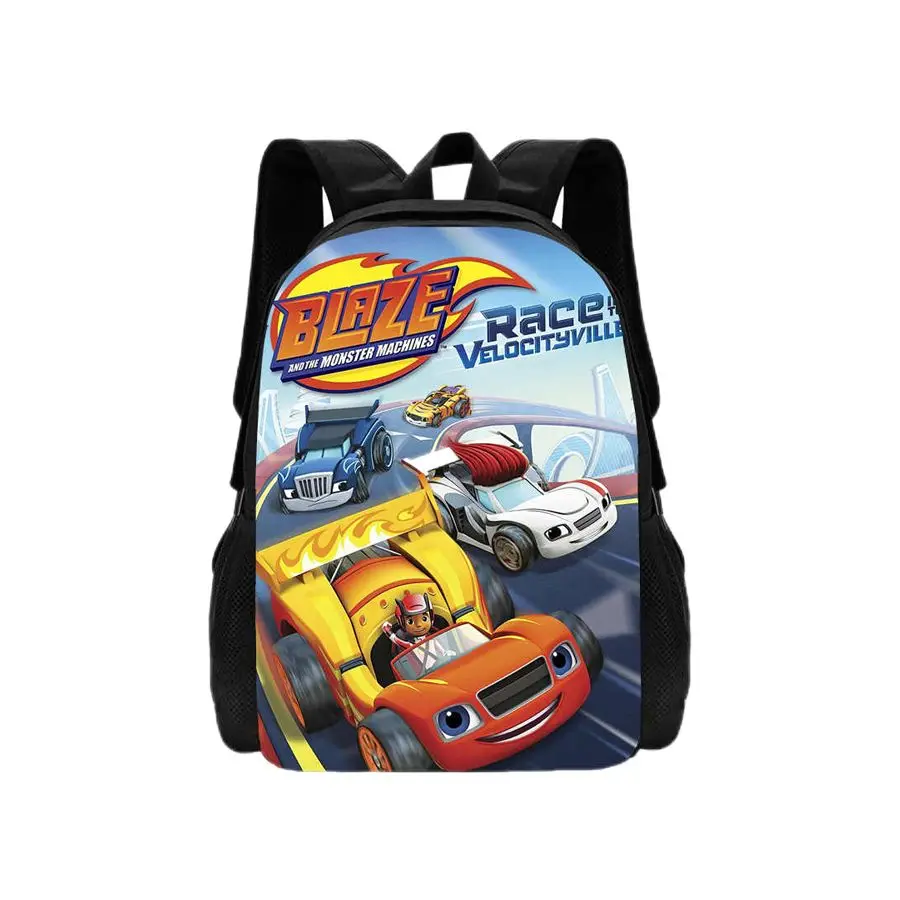 Blaze and the Monster Machines Lunch Bags ,Cartoon School Bags for Boys Girls,Anime Game Prints Child Cooler Bags for School