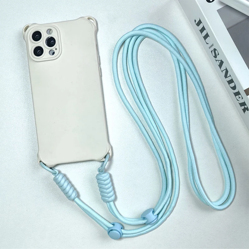 สายคล้อง Tali bahu แบบห่วงโซ่พวงกุญแจปรับได้พร้อมสายคล้องสำหรับเปลี่ยนอุปกรณ์เสริมโทรศัพท์มือถือ