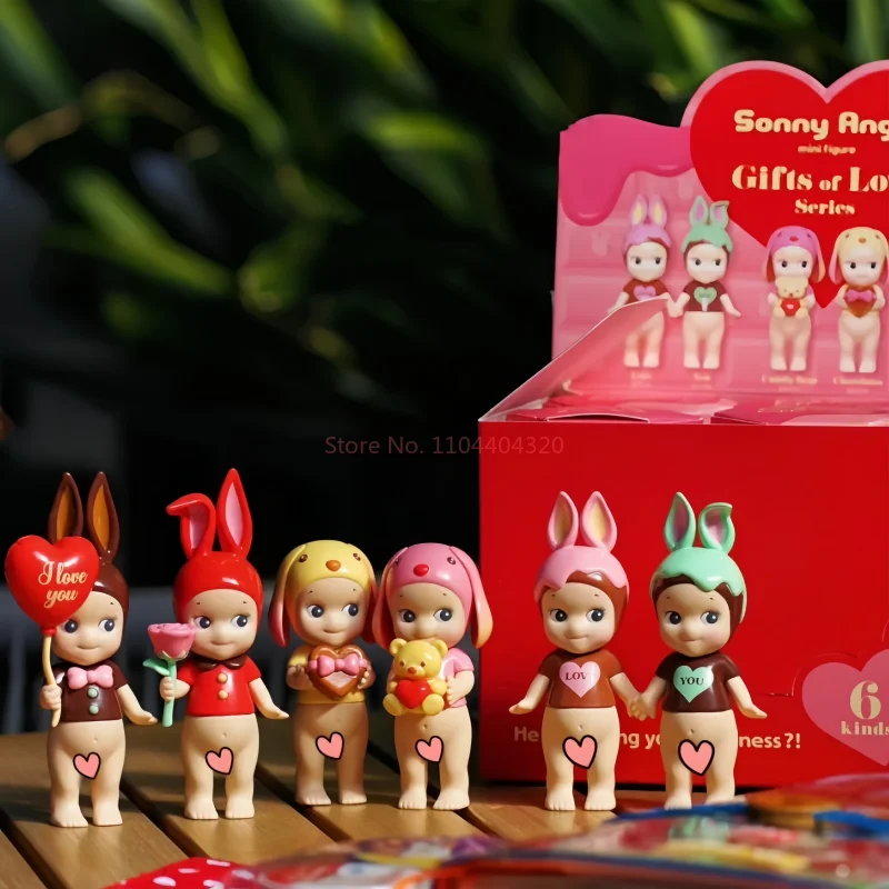 

Hot Genuine Sonny Angel 2024 Gift Of Love Series Blind Box Mini Figures Action Toys Ornaments Dolls Fans Children Birthday Gifts