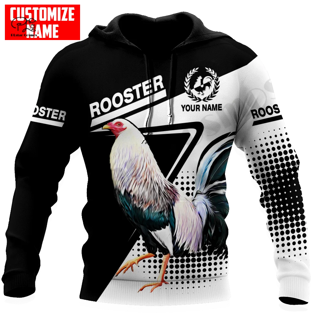 PLstar Cosmos Newest 3D Print Rooster Funny Custom Name Harajuku Streetwear Casual Unique Unisex Hoodies/Sweatshirt/Zip Style-2