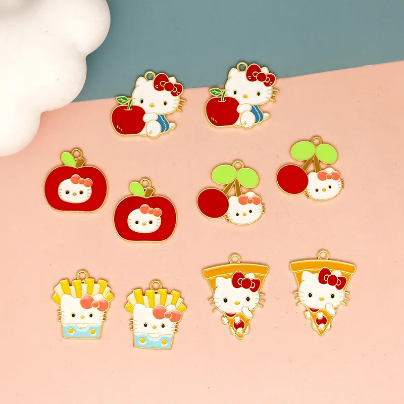 hello kitty cute DIY accessories bags clothing keychain accessories head bracelet pendant bulk wholesale charms halloween women