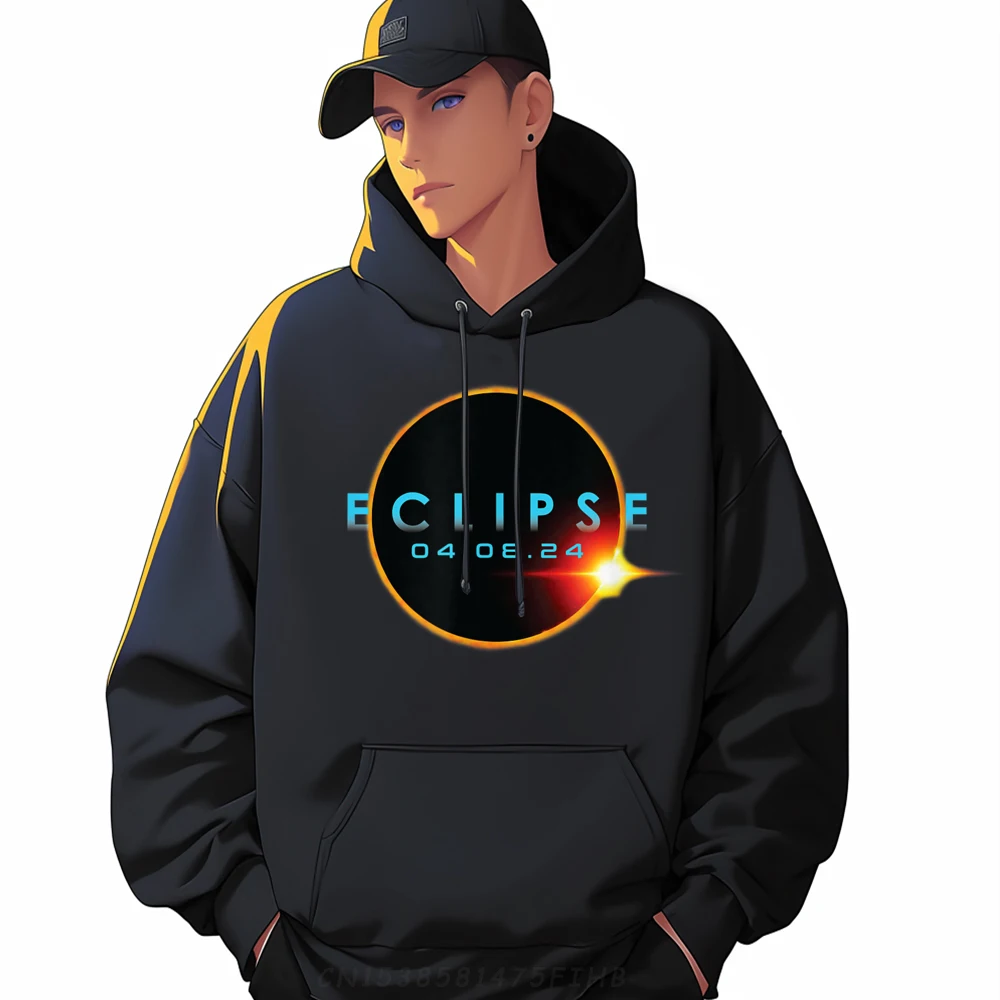 

Latest Celestial Eclipse 04.08.24 Totality Tee Design Sweatshrt Round Neck Female Hoodies Long Sleeve Summer Design Hoodies