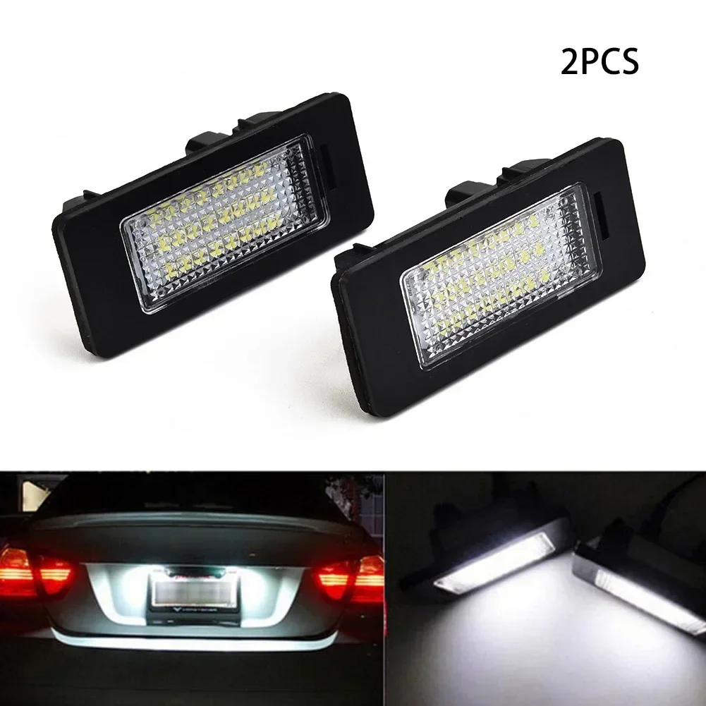 2pcs 24LED License Plate Number Lights For BMW E90 M3- E92- E71- E39- F30 E60 E91 E93 Car Products License Plate Lights