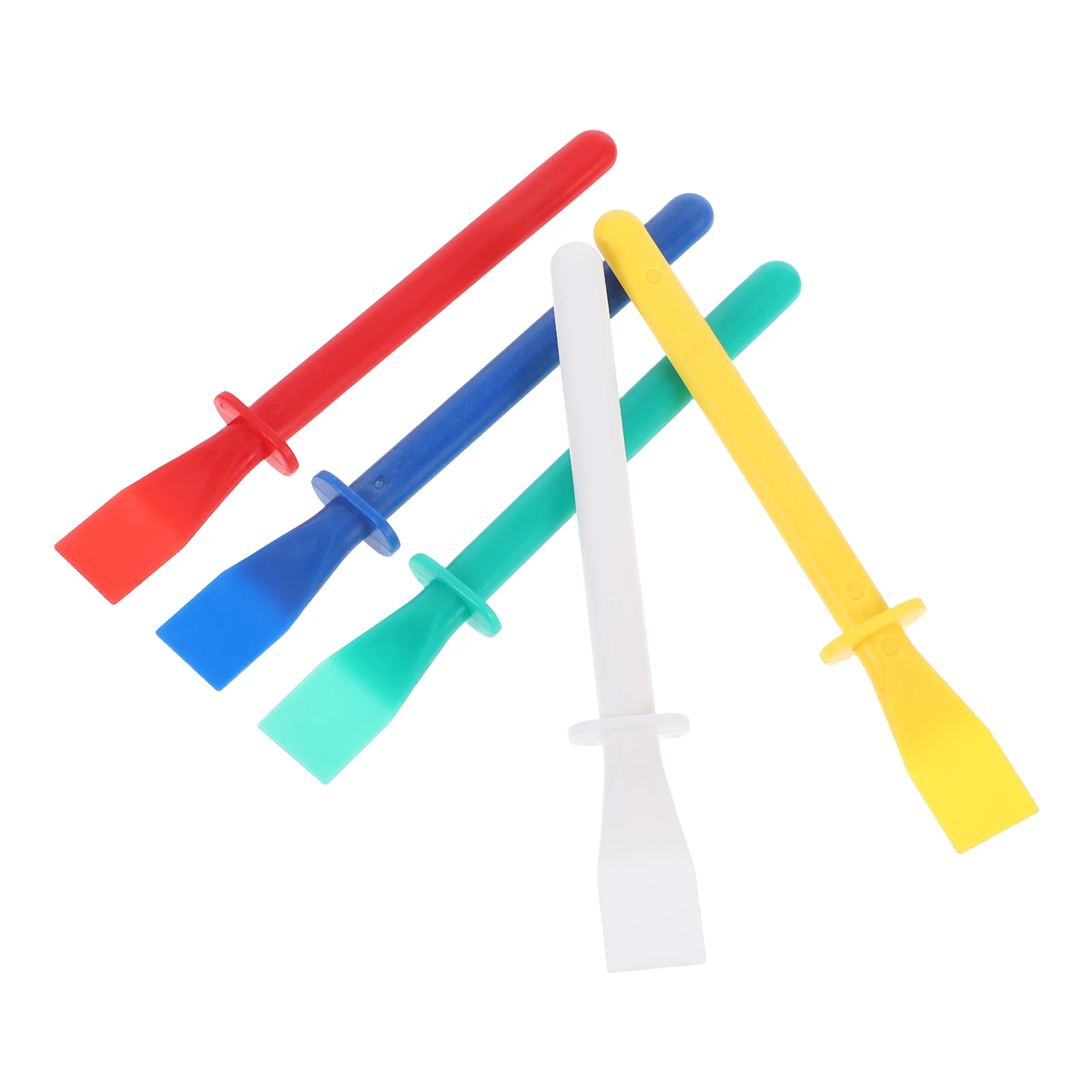 

5pcs Colored Plastic Glue Applicator For Leatherworking Diy Craft Tool Glue Spreader Painting Scrapers Handmade Projects