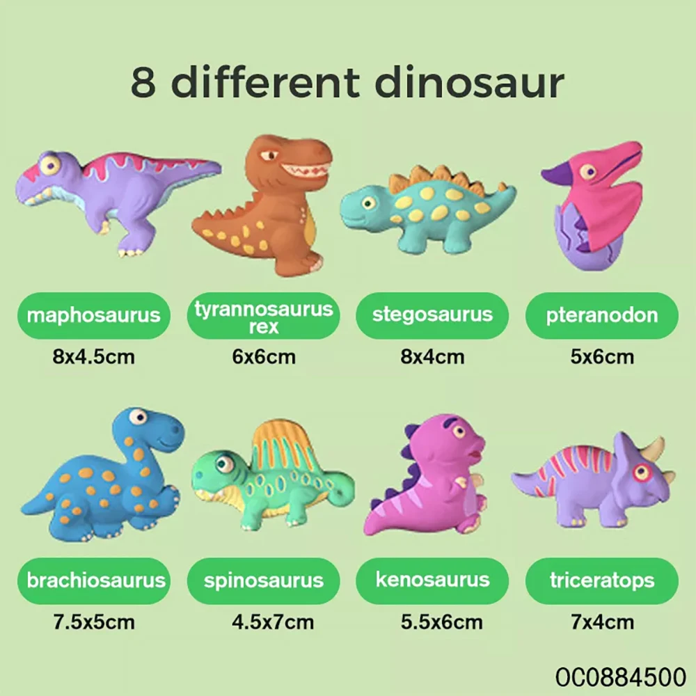 Bambola dipinta in gesso fai-da-te Kit da colorare per pittura embrione bianco Giocattolo per dinosauri per bambini, Regali di compleanno per ragazzi e ragazze per bambini dai 3 anni in su