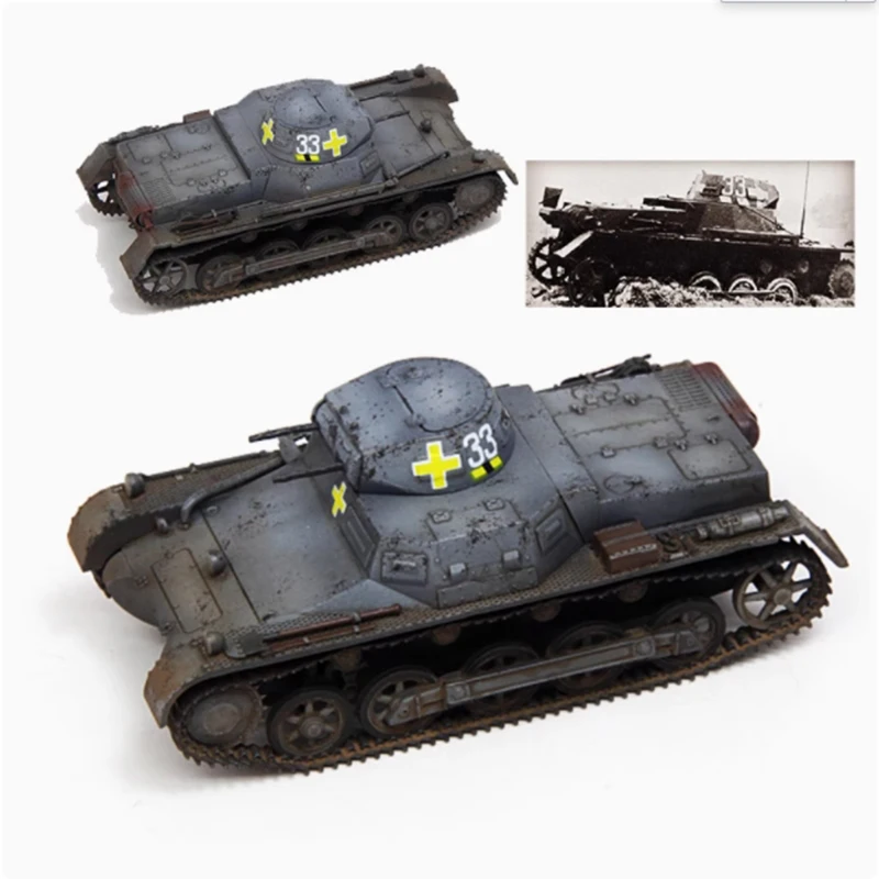 

1/72 Scale German No.1 B tank 5th Armored Division 1939 Polish Tracked Tank Model CP0064 Static Display Collectible Toy Gift