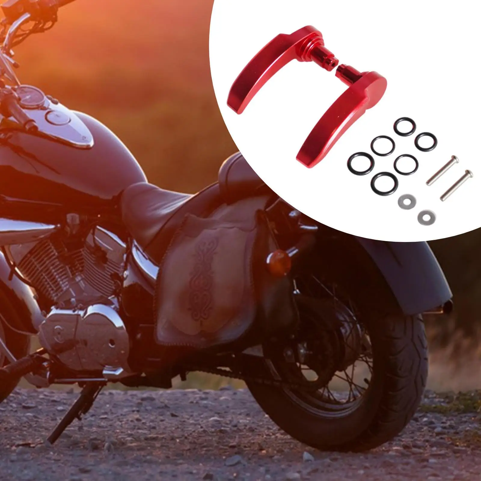 Saddlebag Lid Latch Handles Metal Lifter Kit Motorcycle Accessory for Touring Road King Glide Electric FLHR FLHT