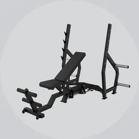 피트니스 플랫 트레이닝 ab Fid 웨이트 리프팅 벤치 프레스(웨이트 포함) 경사 조절 가능 덤벨 벤치 및 랙