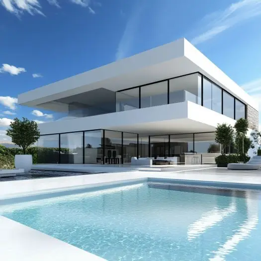 Customized Hurricane Proof Two Story Fully Furnished Prefabricated Houses Prefab Luxury Light Steel Frame Villa
