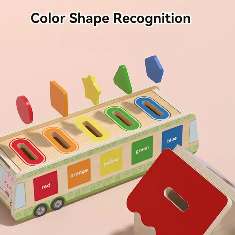 Scatola di smistamento di forme in legno con cognizione geometrica Montessori Educazione precoce Giocattolo di smistamento di forme e colori Artigianato multicolore