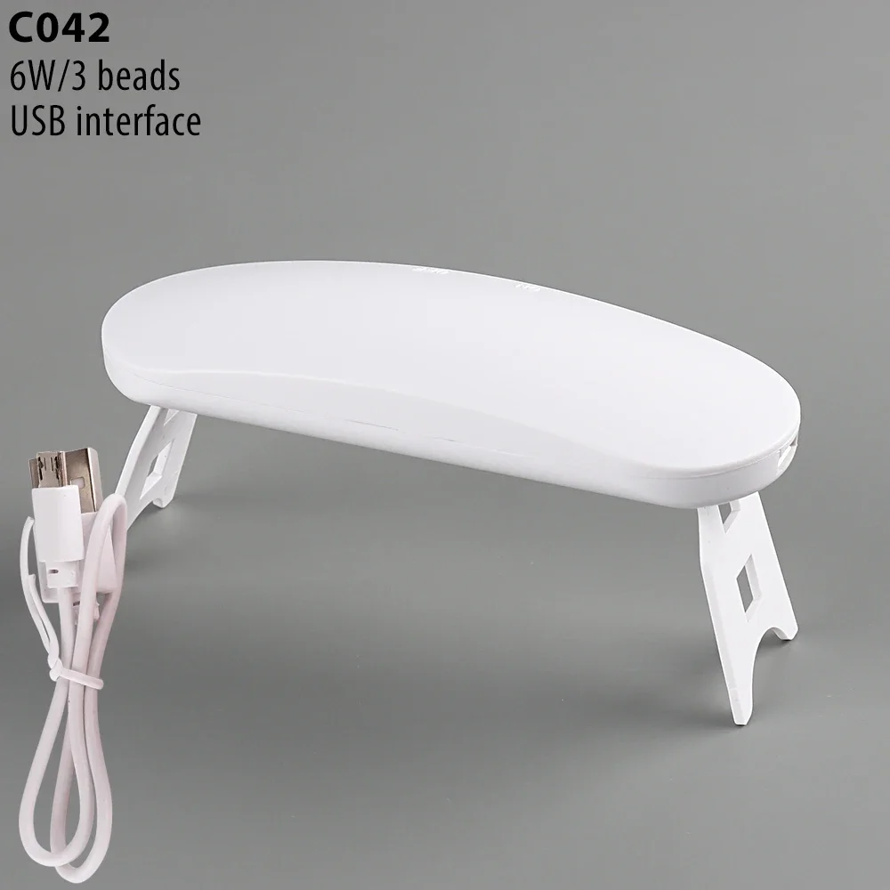

Mini 6W Nail Dryer LED UV Lamp Micro USB Gel Varnish Curing Machine 3LEDS Beads Manicuring Nail Tool