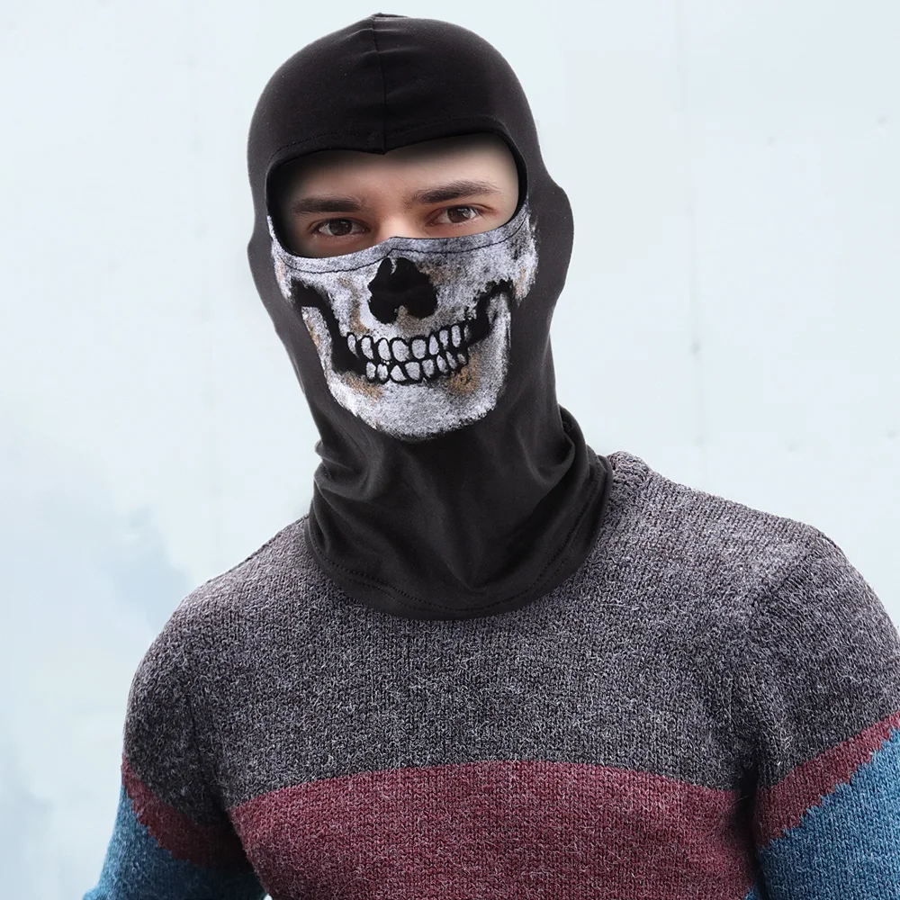 Venom Navy Tactical Skull Cosplay Face Mask Full Black Ghost Cycling Cover Riding Outdoor Sports Prop