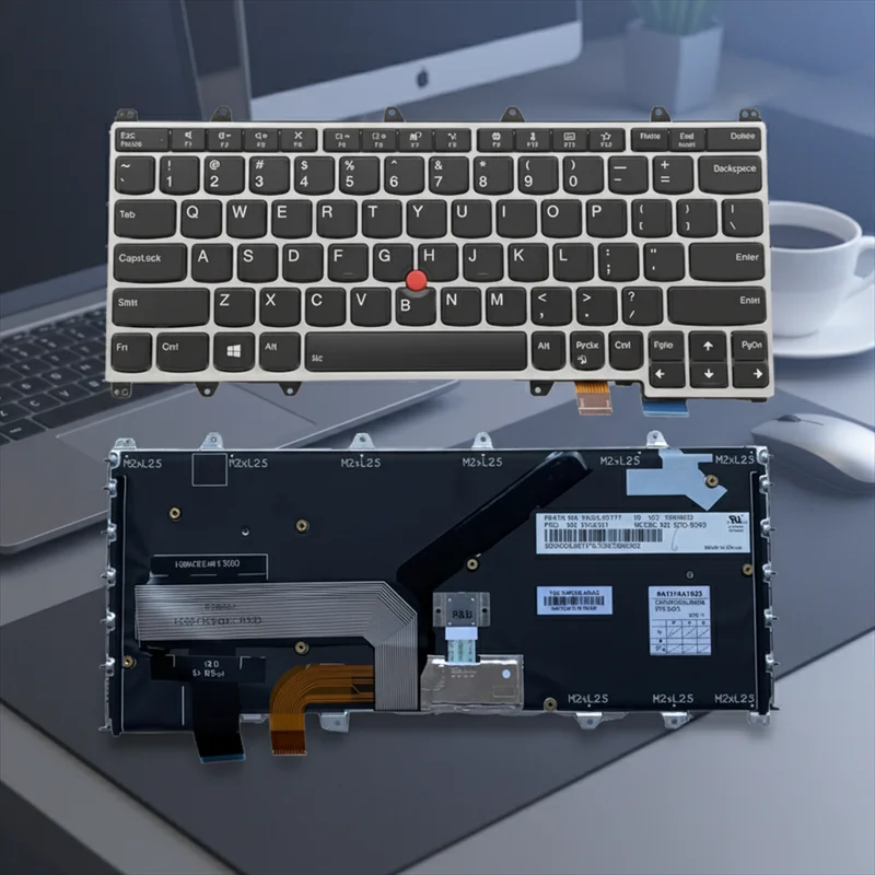 

Клавиатура с подсветкой для Lenovo Thinkpad X380 Yoga 370 (5N20W68240, 5N20W68276, 5N20W68312)