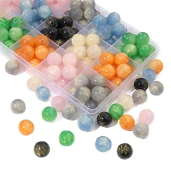 10 Pcs Resin Flowing Sand Color Starry Sky Beads Cat's Eye Bead For Necklace Bracelet Earring Jewelry Making Handmade Beads 12mm