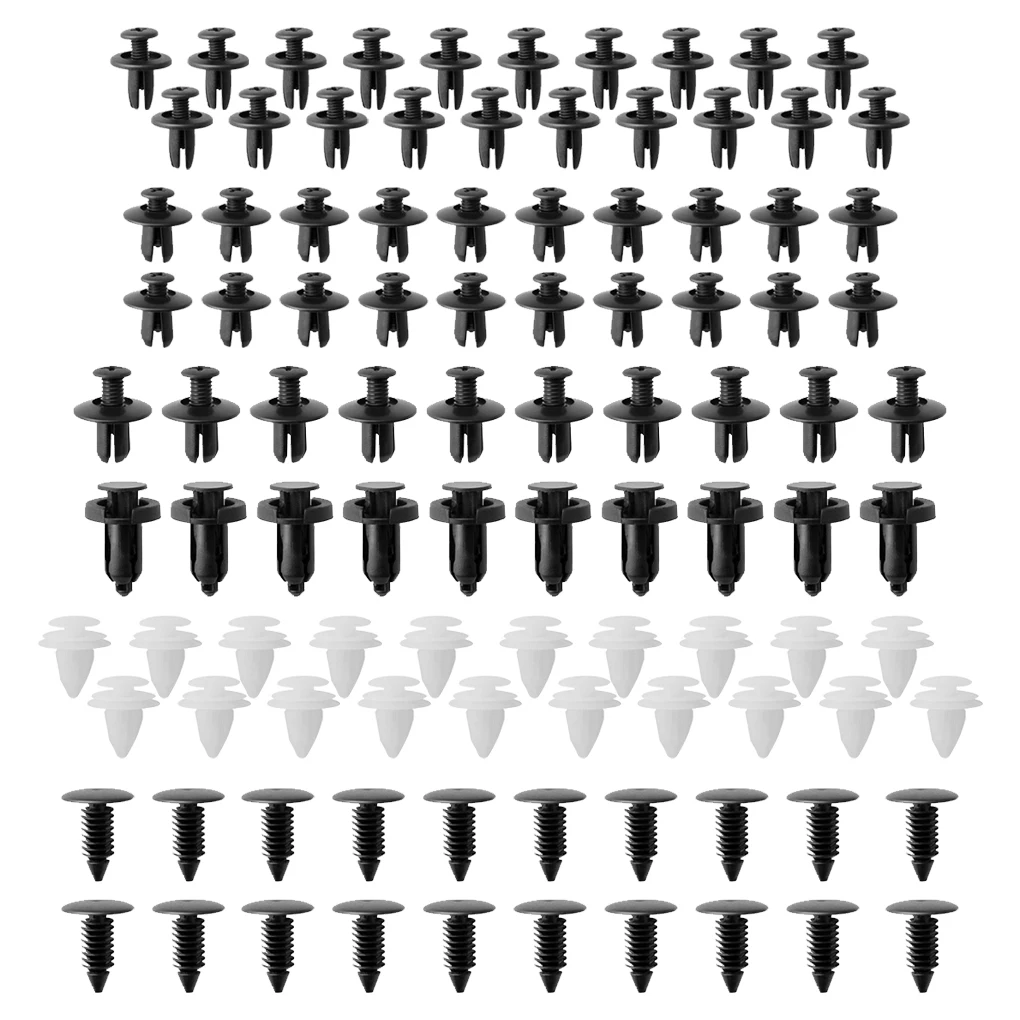 100pcs 6 Size Auto Fastener Clips Vehicle Retainer Rivet For Opel Vectra B
