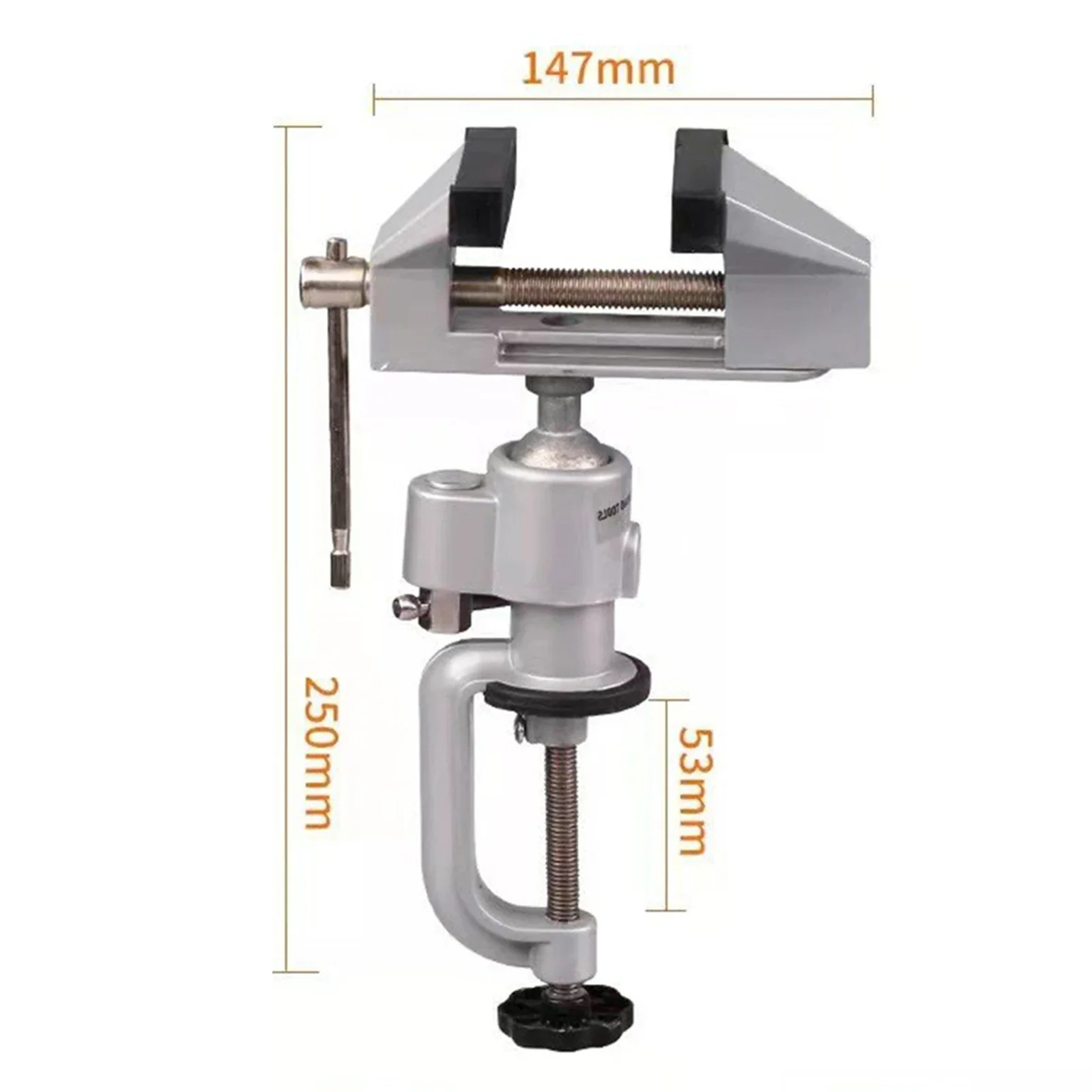 Aluminum Alloy Clamp Drill Stand Small Factory Home Workshop 360 Degree Rotation Clampable Size 45-61MM For Electric Drill
