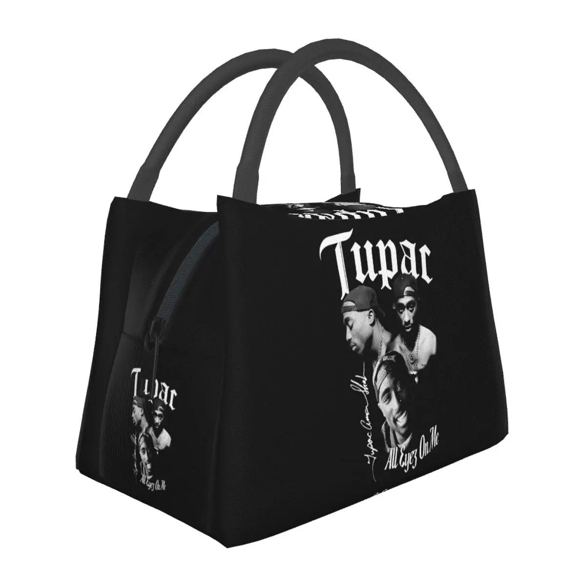 

Rapper Tupac 2PAC Hip Hop Insulated Lunch Bag for School Bento Storage Food Boxes Portable Container Cooler Thermal Lunch Box