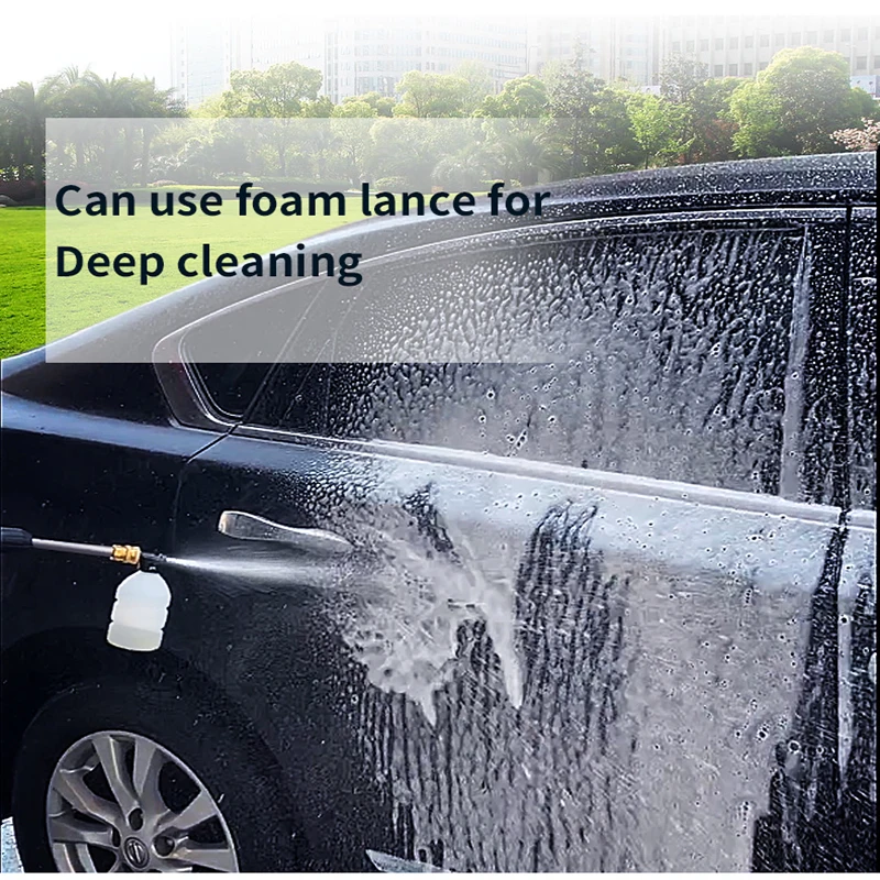 Wireless Car Wash Set Foam Lance Spray Nozzle Rod Adapter Water Pipe 1/4 Quick Connection For Lithium Battery Cordless Wash Gun