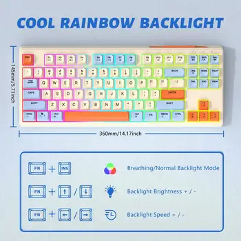 8 最佳銷售 橘色鍵盤 - №7