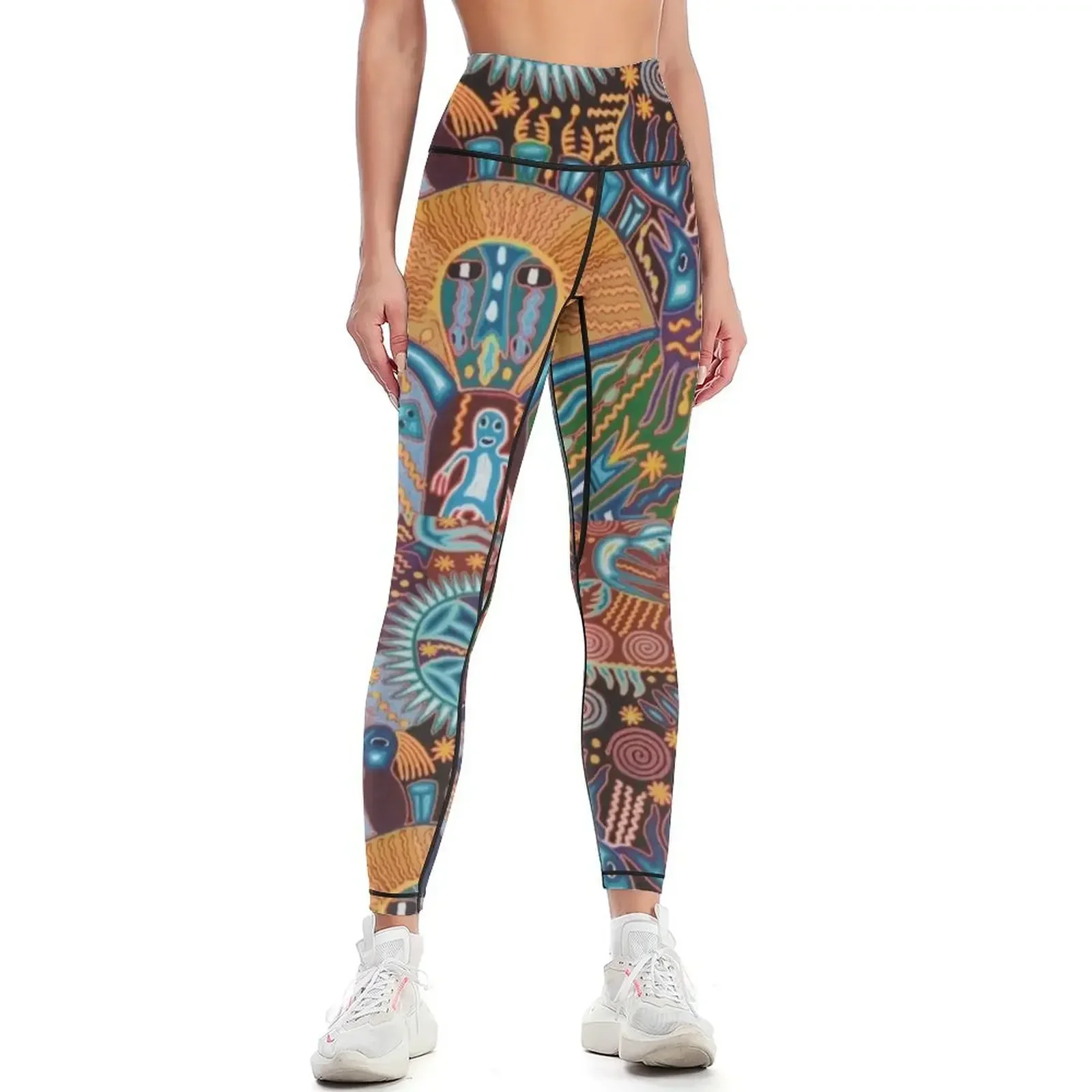 

HUICHOL ART Leggings Women sports legging gym leggins push up woman workout clothes for Womens Leggings