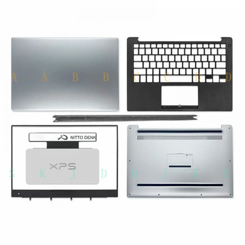 

M Laptop LCD Back Cover Front bezel Palmrest Bottom Case For DELL XPS 13 9350 9360