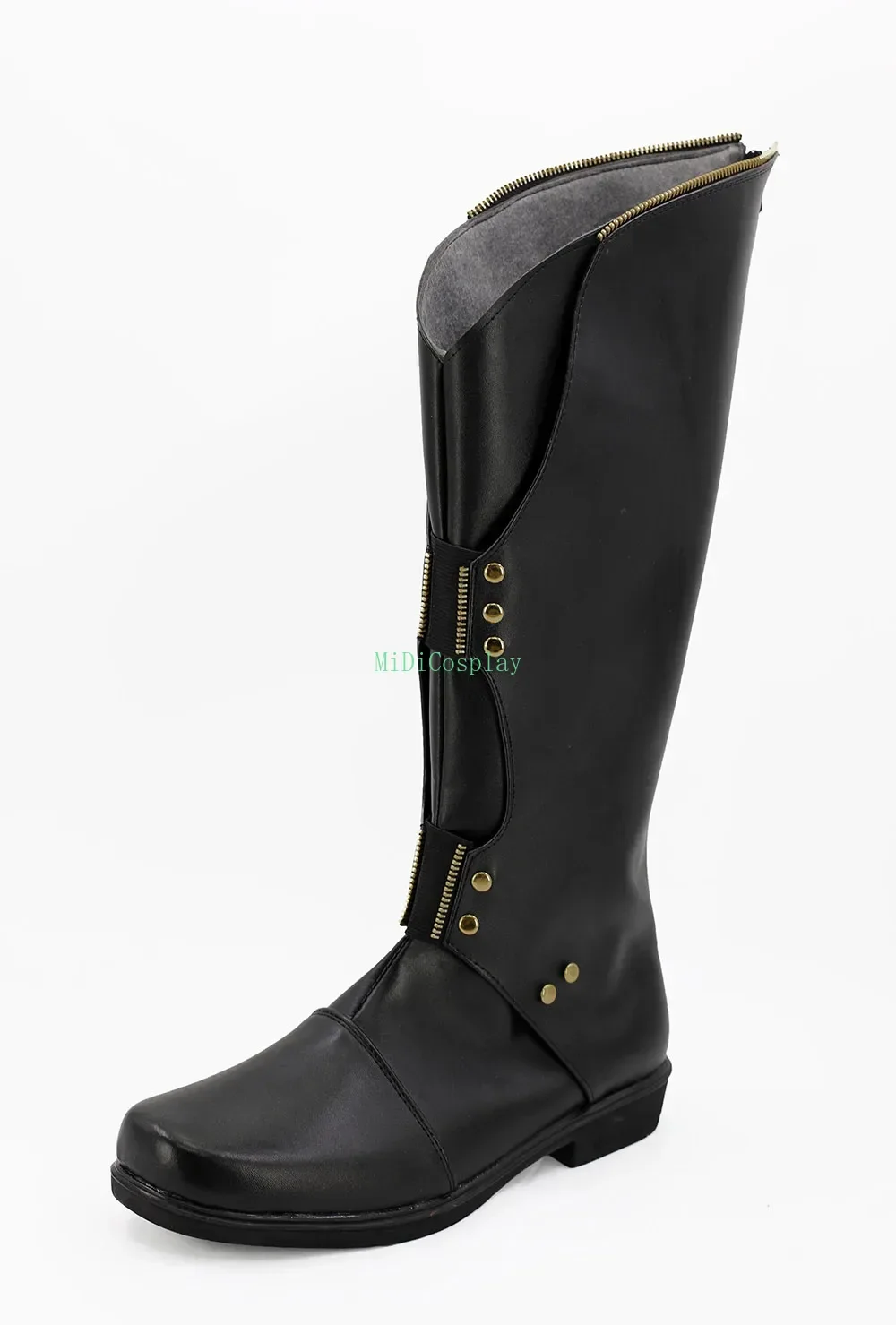 Custom Loki Cosplay Shoes Black Boots Any Size for Adults and Kids