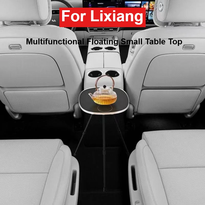 

For Li Lixiang L6 L7 L8 L9 MEGA I6 I8 Car Floating Small Table Board Multifunctional Small Round Office Table Car Tea Table