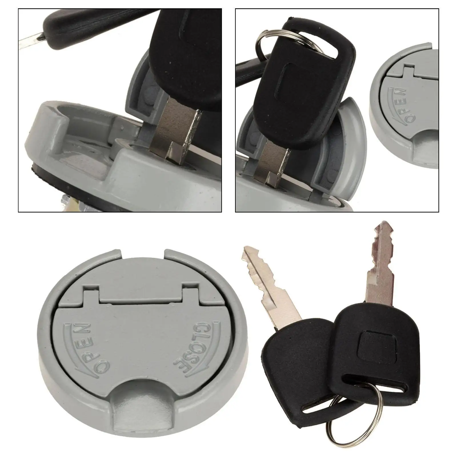 

Locking Fuel Cap Fuel Tank Cover Fine Surface Easily Install Motorcycle Gas Tank Cap Motor Accessory for Repair