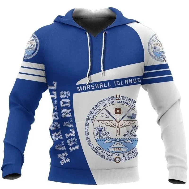 2025 موضة الرجال الثقافة القبلية الرجعية البولينيزية ثلاثية الأبعاد ملابس رياضية مطبوعة عادية قناع السترة جزيرة العلم نمط هوديي #3