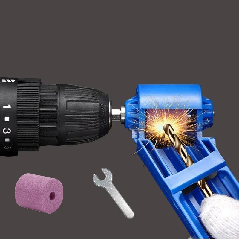 

AYOUTE Grinding Wheel Drill Bit Sharpener Hand Tools Nail Drill Bits Set Sharpener for Step Portable Drill Accessories