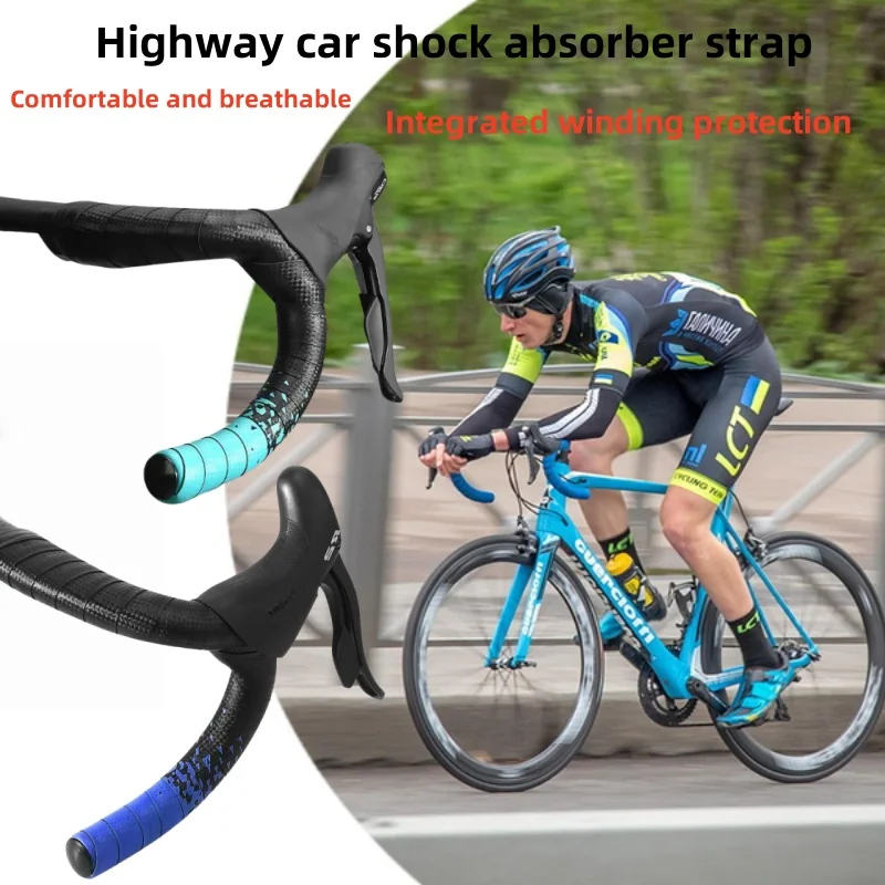 NPY Triangular Gradient Handlebar Tape Anti-slip Wear-resistant Bar Tape Shock-absorbing Lightweight MTB Road Bike Parts
