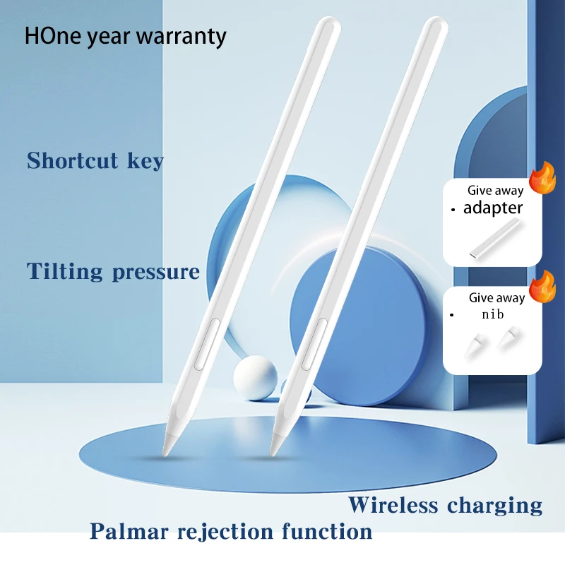 

For Apple Pencil 2 1Quick key wireless charging Stylus For iPad Pencil Palm Rejection Tilt Pen For iPad Air 4 5 Mini 6 Pro 11