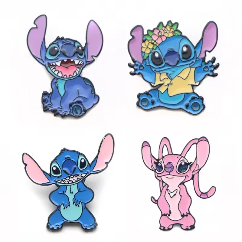 

Disney Lilo & Stitch Enamel Pin Cute Cartoon Figure Stitch Metal Badge Brooch Jacket Jeans Lapel Pin Kawaii Jewelry Accessories