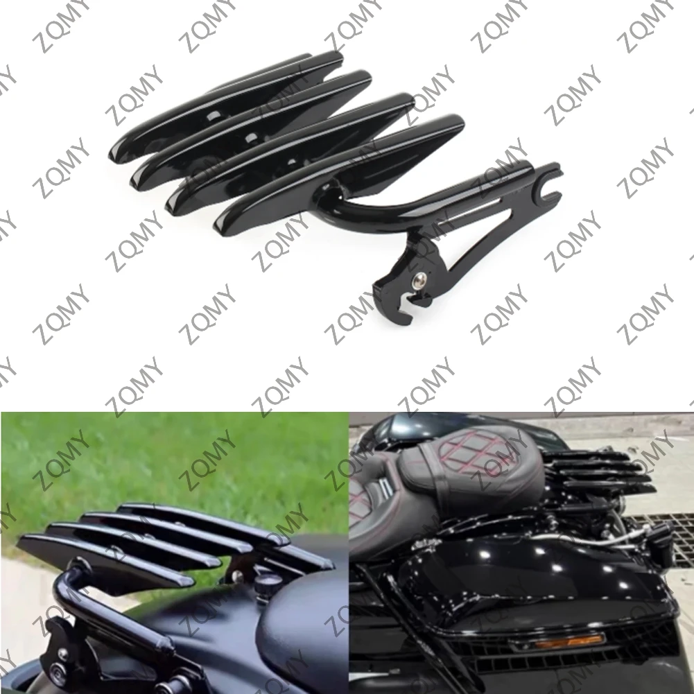 

Motorbike Detachable Stealth Luggage Rack For Harley Davidson Touring Road Street Glide 2009 2010 2011 2012 2013 2014 2015-2023