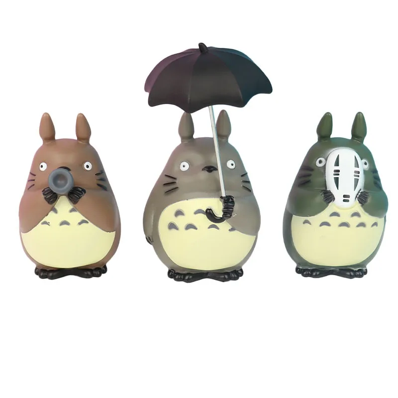 5pcs cartoon Totoro Figure Mini Statue Cute Toys Room Ornaments Kawaii Figures Toy Kid Gifts Collecctibles