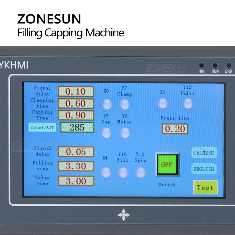 ZONESUN Машина для наполнения и укупорки Магнитный насос Машины для пищевых продуктов и напитков Наполнитель жидкости для бутылок Маленькое производство ZS-AFC1S
