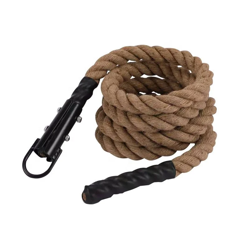 

Factory Direct Custom Workout Strength Training Battle Rope Jute Climbing Rope 38mm for Training