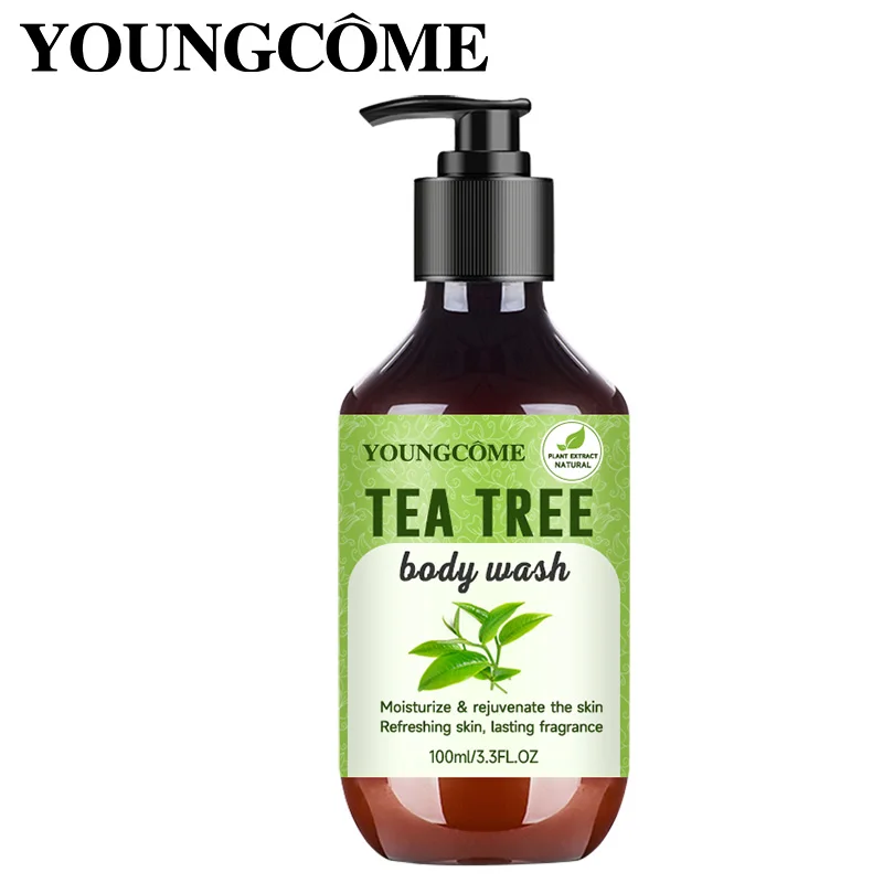 

YOUNGCOME Organic Tea Tree Infusion Shower Gel Body Lotion Skin Beautifying Wash Bath Brightening Delicate Smooth Care Cream