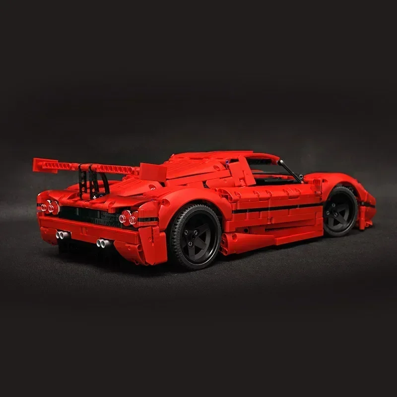 Moc blocos de construção supercar modelo velocidade campeão f50 tijolos técnicos diy montagem brinquedos construção para crianças presentes do feriado