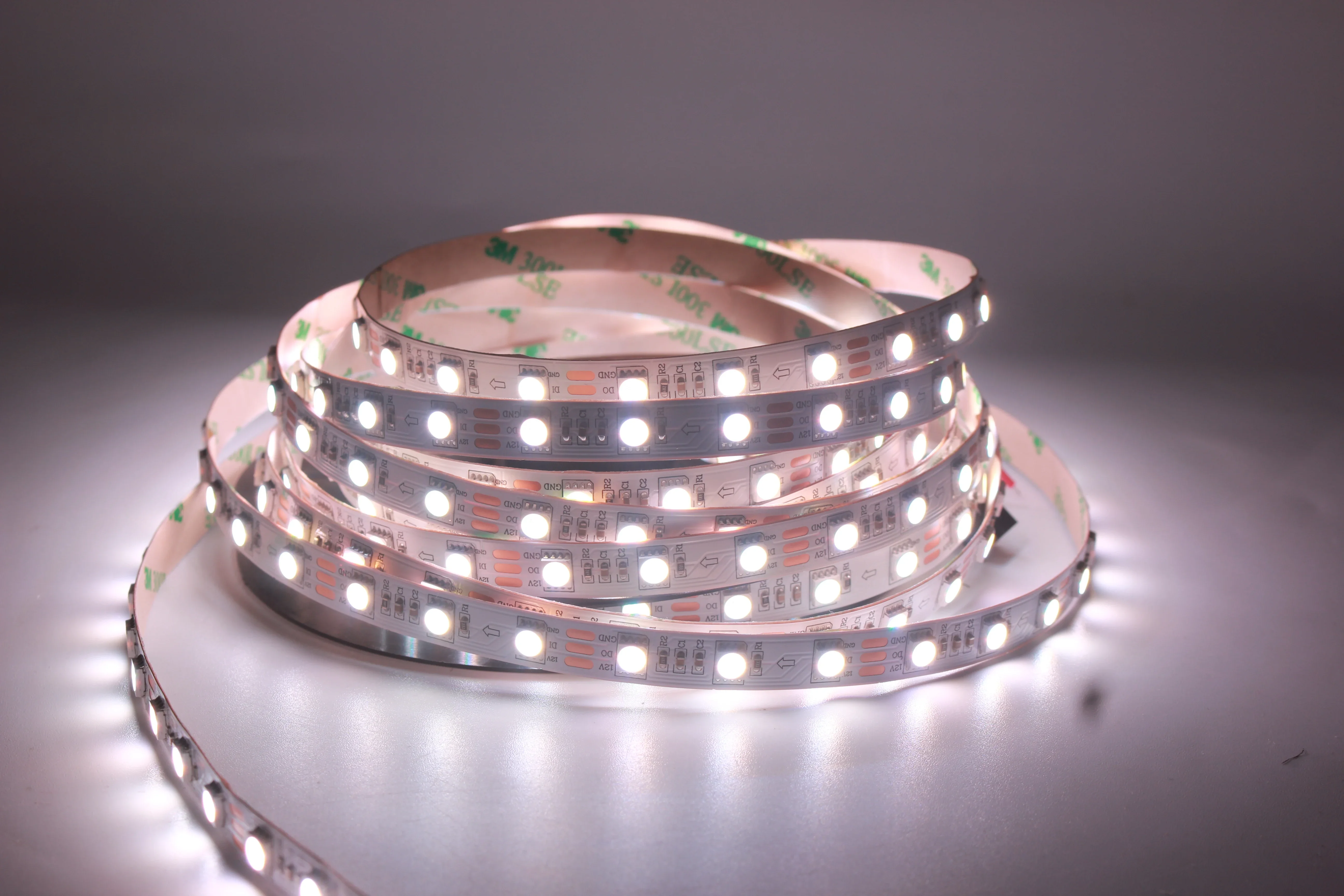 DC12V 5m SK6812 5050 P8 (similar ws2812b ) RGBW RGBNW RGBWW 4 in 1 60leds/pixles/m;individual addressable led strip IP20