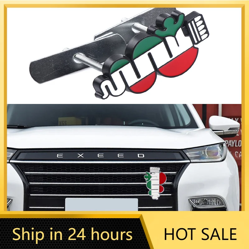 

Car Stickers For Alfa Romeo Giulia Stelvio Giulietta 156 159 Mito Tonale Brer 3D Metal Car Trunk Logo Sticker Auto Badge Decals