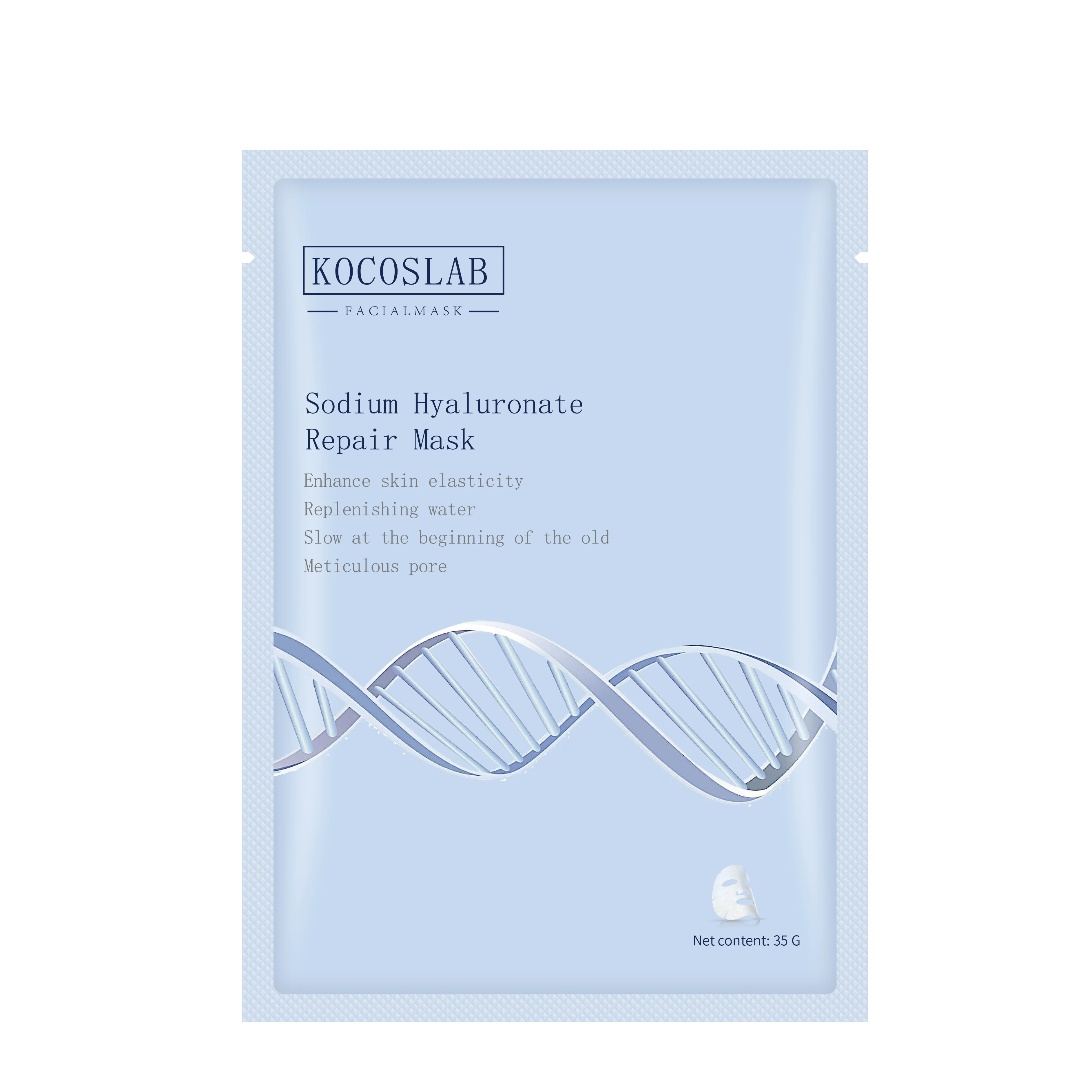 

KOCOSLAB Enhance Skin Elasticity Replenishing Water Meticulous pore Sodium Hyaluronate Repair MasK