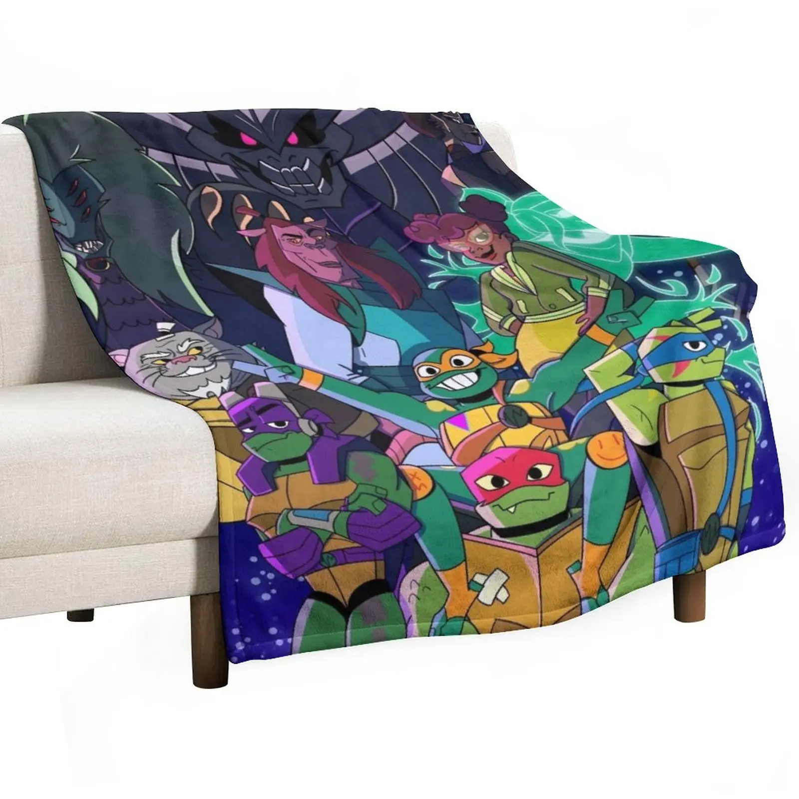 

Rise of the Teenage Mutant Ninja Turtles Finale Throw Blanket Warm Sleeping Bag Moving Blankets Sofas Of Decoration Blankets