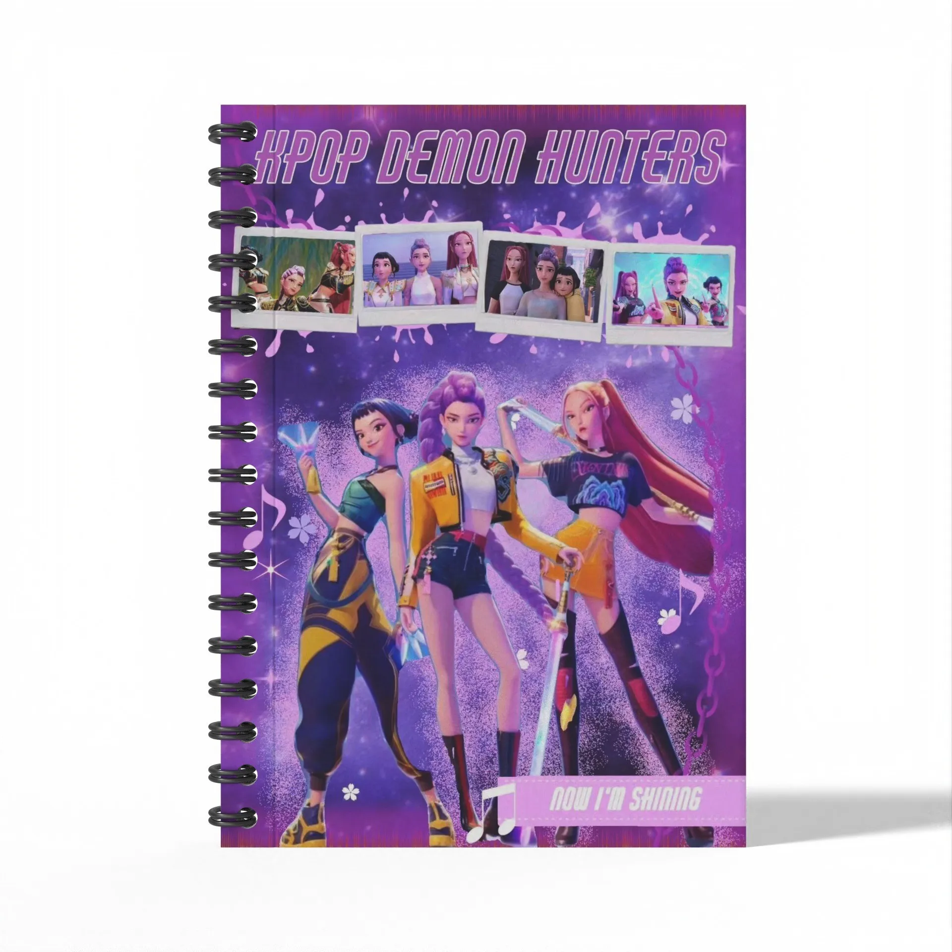 Kpop Demon Hunters Anime Notebooks القرطاسية لفائف الكتابة منصات للطلاب رسالة كتاب هدية بضائع أنيمي