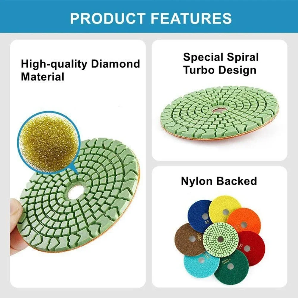 

1 Pcs Polishing Pad Marble Transition Tool For Concrete Granite Concrete Floor Restoration Fast Polishing High Quality