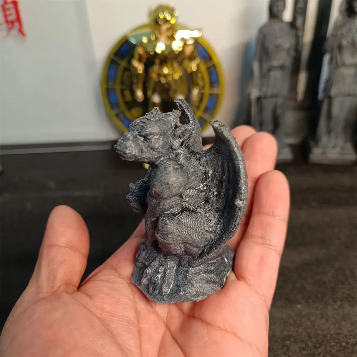 3d Printed Gargoyle Model Decoration Saint Seiya Landscape Accessories Sacred Clothing Mythological Scene Props