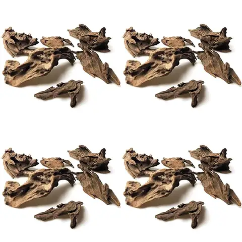 【NATAL】24X Galhos Grandes de Madeira Natural para Decoração de Aquários de Répteis e Peixes, Toca Esconderijo para Peixes, Decoração de Madeira Flutuante