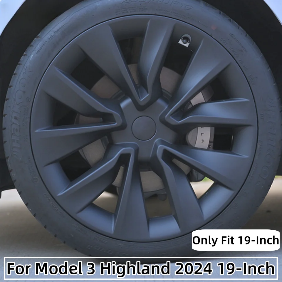 4PCS HubCap 19 Inch Performance Replacement Wheel Cap Automobile Full Rim Cover Accessories for Tesla Model 3 Highland 2023 2024