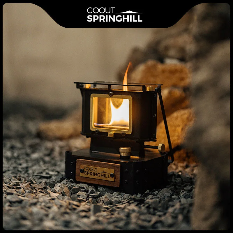 GOOUT SPINGHILL Observatory Fireplace Glazed Lamp Kerosene Stove Cooking Tea Stove Small Heating Stove Camping Equipment