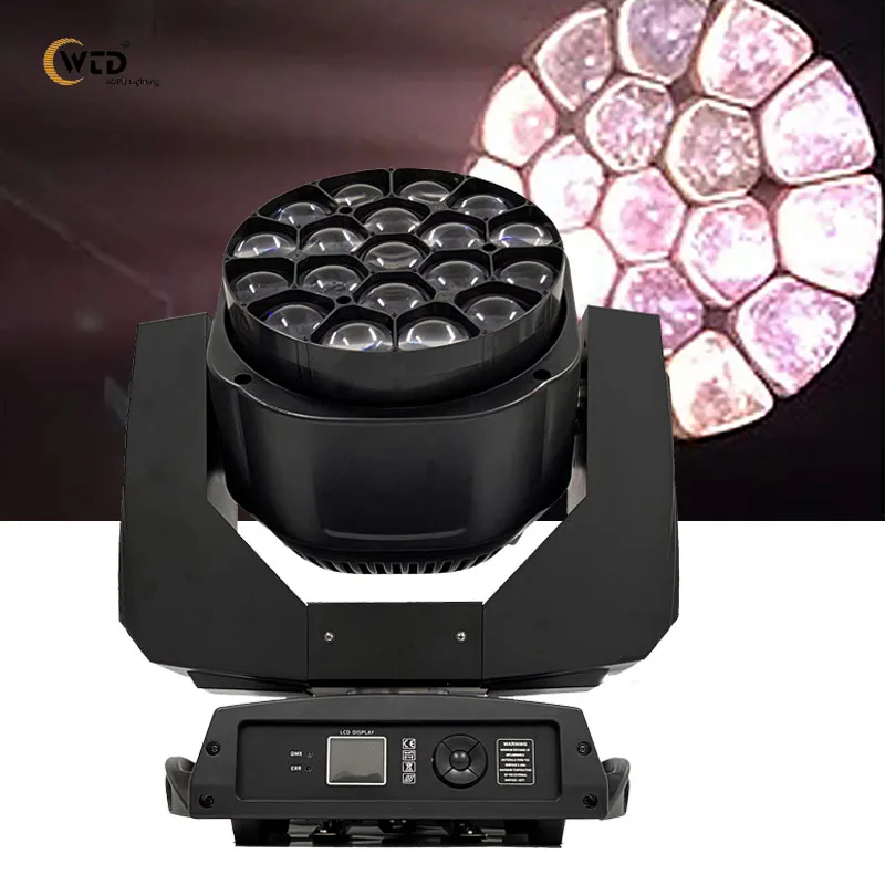 

AOPU 19x15W Bee Eye K10 LED RGBW 4 in 1 Zoom Moving Head for DJ Concert